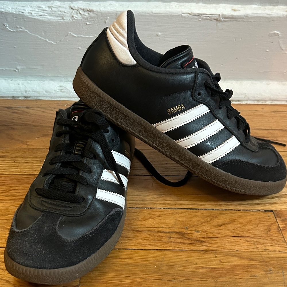 Black Adidas Sambas Children’s 5.5/Women’s 7
